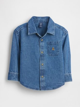 Großes Jeanshemd für Babys und Kleinkinder