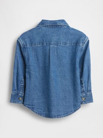Großes Jeanshemd für Babys und Kleinkinder
