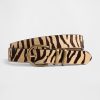 Gürtel aus Kalbshaar mit Tiger-Print