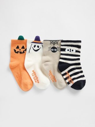 Halloween-Crew-Socken für Babys und Kleinkinder (4er-Pack)