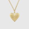 HART Gerippte Herz-aus-Gold-Halskette HART Gerippte Herz-aus-Gold-Halskette