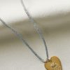 HART Silberne Lurexkordel mit Halleys-Herzanhänger HART Silberne Lurexkordel mit Halleys-Herzanhänger