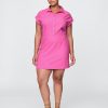 Hemdblusenkleid aus Leinenmischung