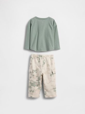 Henley-Outfit-Set mit Tasche für Babys