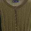 Henley-Pullover mit transparentem Rippenmuster