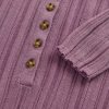 Henley-Pullover mit transparentem Rippenmuster