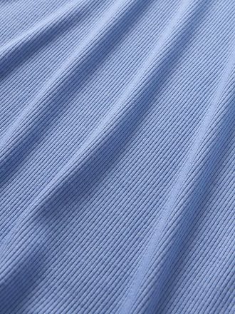 Henley-Pyjamaoberteil mit Mini-Ripp