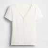 Henley-Pyjamaoberteil mit Mini-Ripp Henley-Pyjamaoberteil mit Mini-Ripp