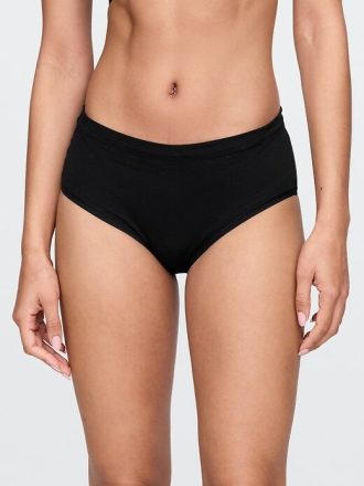 High-Rise-Bikini aus Bio-Stretch-Baumwolle