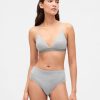 High-Rise-Bikini aus Bio-Stretch-Baumwolle