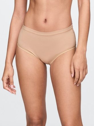 High-Rise-Bikini aus Bio-Stretch-Baumwolle
