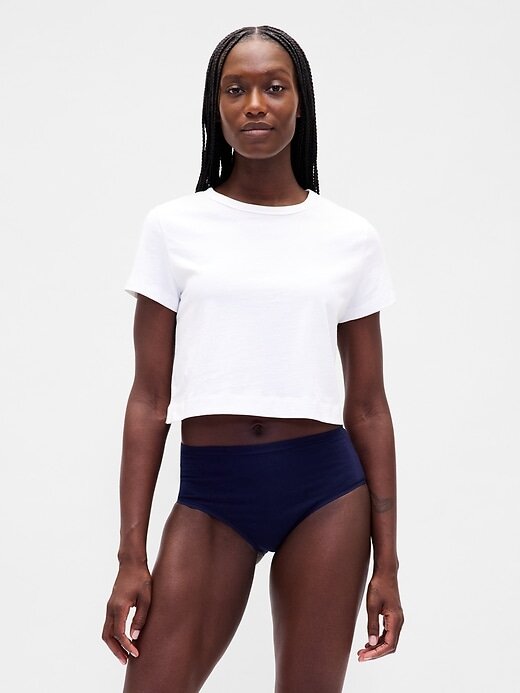 High-Rise-Bikini aus Bio-Stretch-Baumwolle High-Rise-Bikini aus Bio-Stretch-Baumwolle