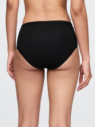 High-Rise-Bikini aus Bio-Stretch-Baumwolle