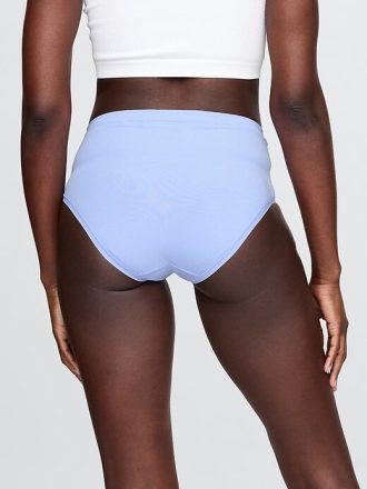 High-Rise-Bikini aus Bio-Stretch-Baumwolle