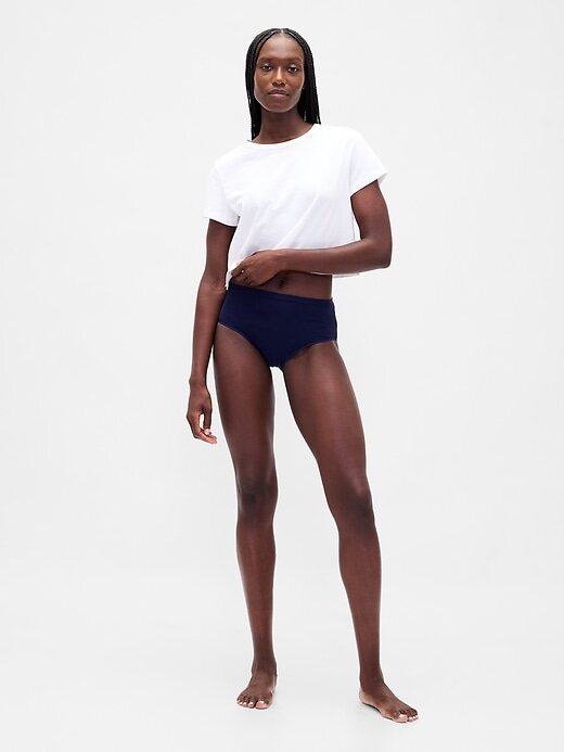 High-Rise-Bikini aus Bio-Stretch-Baumwolle High-Rise-Bikini aus Bio-Stretch-Baumwolle