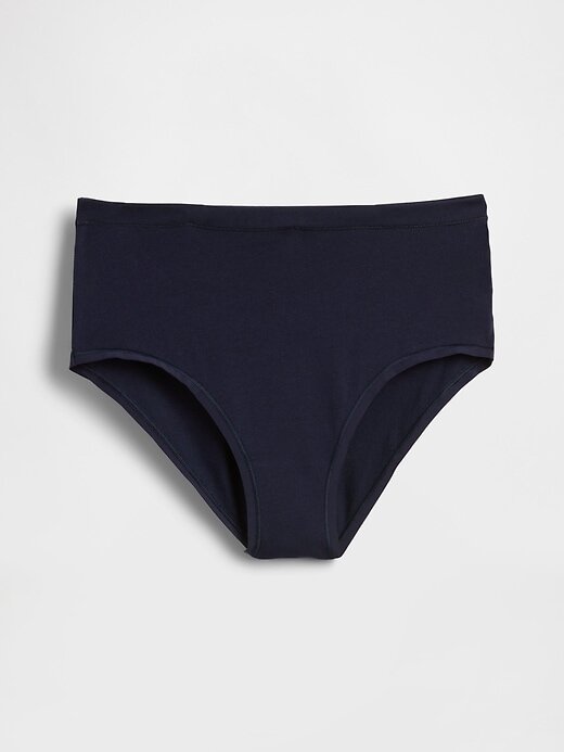 High-Rise-Bikini aus Bio-Stretch-Baumwolle High-Rise-Bikini aus Bio-Stretch-Baumwolle