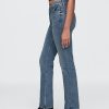 High Rise Crossover Slim Straight Jeans im 90er-Stil High Rise Crossover Slim Straight Jeans im 90er-Stil