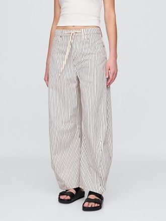 High Rise Denim-Jeans mit Streifen und Hufeisendesign