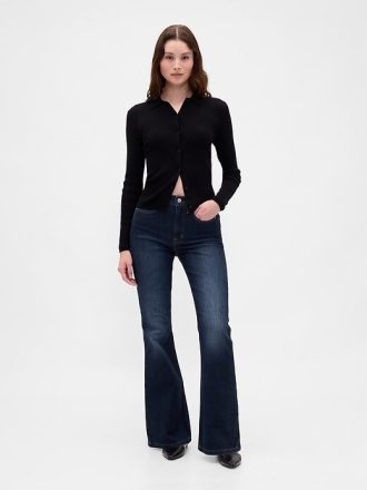 High Rise Schlagjeans im 70er-Jahre-Stil