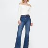 High Rise Schlagjeans im 70er-Jahre-Stil High Rise Schlagjeans im 70er-Jahre-Stil