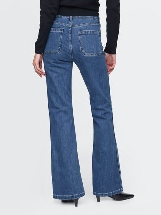 High Rise Schlagjeans im 70er-Jahre-Stil