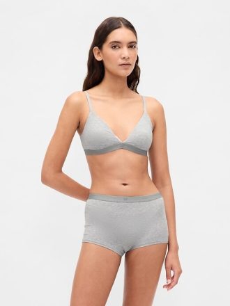High Rise Shorty aus Bio-Stretch-Baumwolle