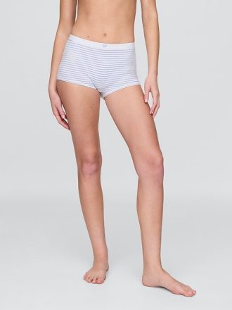 High Rise Shorty aus Bio-Stretch-Baumwolle