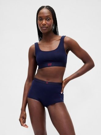 High Rise Shorty aus Bio-Stretch-Baumwolle