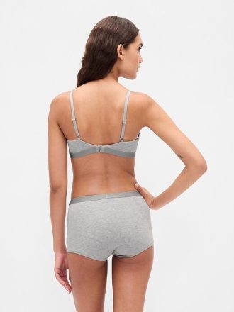 High Rise Shorty aus Bio-Stretch-Baumwolle