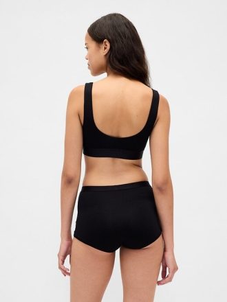 High Rise Shorty aus Bio-Stretch-Baumwolle