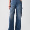 High Rise Stride Cargojeans mit weitem Bein High Rise Stride Cargojeans mit weitem Bein
