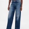 High Rise Stride Jeans mit V-Taille und weitem Bein High Rise Stride Jeans mit V-Taille und weitem Bein