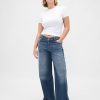 High Rise Stride Jeans mit V-Taille und weitem Bein High Rise Stride Jeans mit V-Taille und weitem Bein