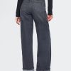 High Rise Stride Jeans mit weitem Bein und Umschlag High Rise Stride Jeans mit weitem Bein und Umschlag
