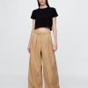 High Rise Twill Plissee Weites Bein Khakis High Rise Twill Plissee Weites Bein Khakis