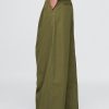 High Rise Twill Plissee Weites Bein Khakis High Rise Twill Plissee Weites Bein Khakis