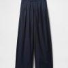 High Rise Twill Plissee Weites Bein Khakis High Rise Twill Plissee Weites Bein Khakis