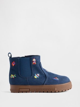 High-Top-Sneakers aus veganem Wildleder für Kleinkinder