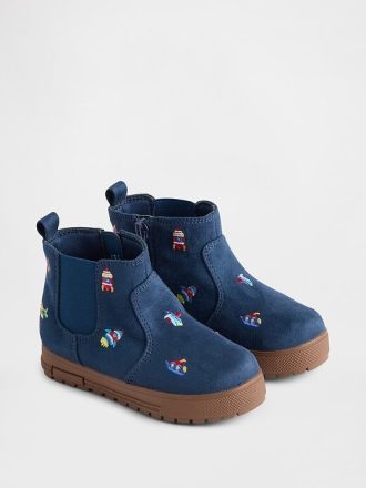 High-Top-Sneakers aus veganem Wildleder für Kleinkinder