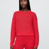 Häkelpullover mit Rundhalsausschnitt aus 100 % Baumwolle