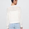 Häkelpullover mit Rundhalsausschnitt aus 100 % Baumwolle