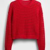 Häkelpullover mit Rundhalsausschnitt aus 100 % Baumwolle