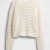 Häkelpullover mit Rundhalsausschnitt aus 100 % Baumwolle