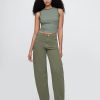 Hoch geschnittene Barrel-Jeans