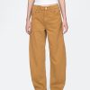 Hoch geschnittene Barrel-Jeans