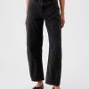 Hoch geschnittene Barrel-Jeans