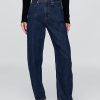 Hoch geschnittene Barrel-Jeans