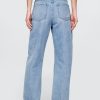 Hoch geschnittene Barrel-Jeans
