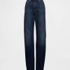 Hoch geschnittene Barrel-Jeans