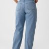 Hoch geschnittene Barrel-Jeans